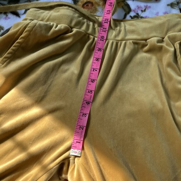 Anthropologie Saturday Sunday Merida Velvet Joggers Womens M Gold - Picture 7 of 11